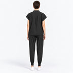 Women's Stand Collar Scrub Set with Jogger Pants | G&P