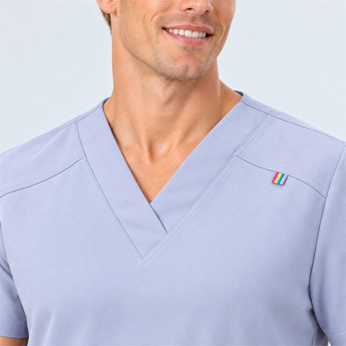 Men's V-Neck Scrub Set with Contrast Pocket Detail | G&P