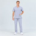 Men's V-Neck Scrub Set with Contrast Pocket Detail | G&P