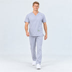 Men's V-Neck Scrub Set with Contrast Pocket Detail | G&P