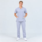 Men's V-Neck Scrub Set with Contrast Pocket Detail | G&P