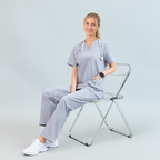 Women’s V-Neck Stretch Scrub Top with Contrast Pocket Detail | G&P