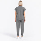 Women's Stand Collar Scrub Set with Jogger Pants | G&P