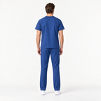 Men's Crew Neck Scrub Set with Contrast Piping | G&P