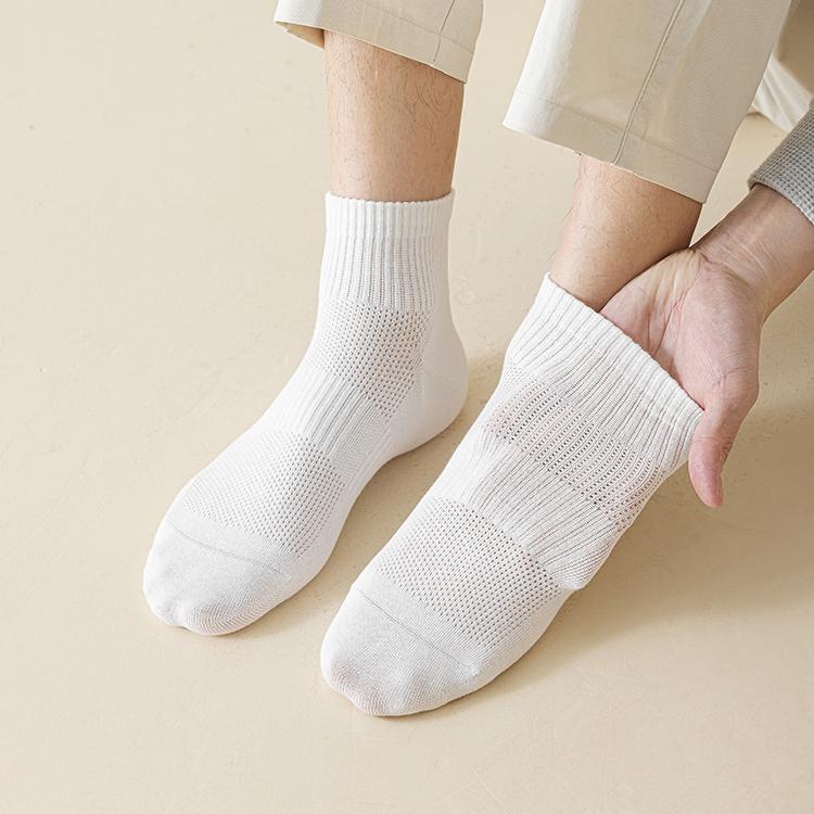Men's Everyday Crew Socks with Ribbed Cuff