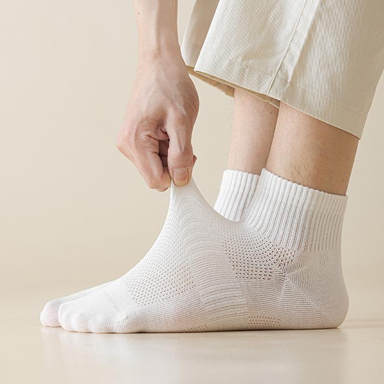 Men's Everyday Crew Socks with Ribbed Cuff