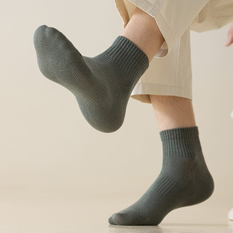 Men's Everyday Crew Socks with Ribbed Cuff