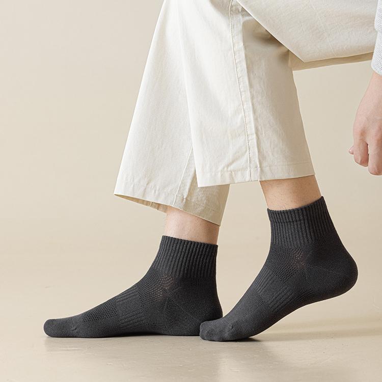 Men's Everyday Crew Socks with Ribbed Cuff