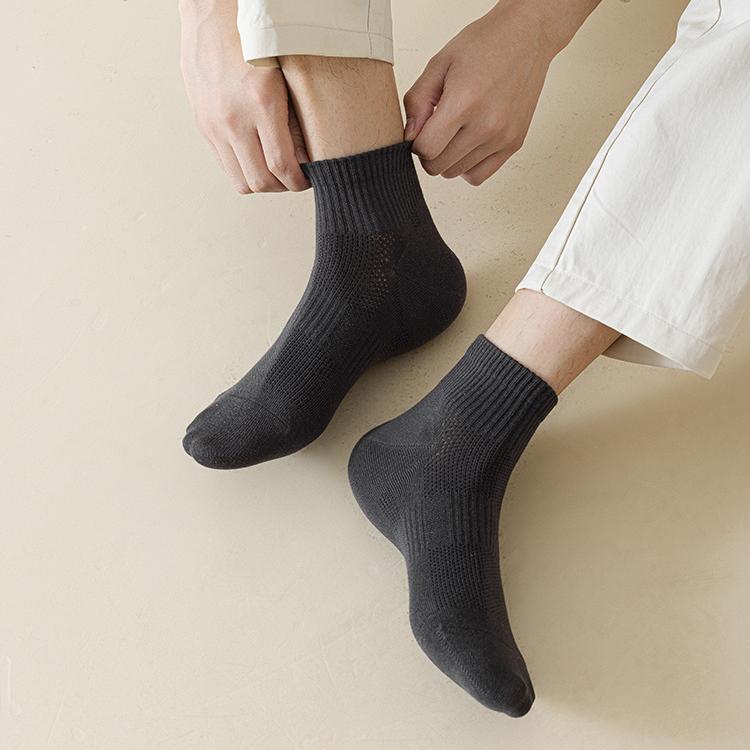 Men's Everyday Crew Socks with Ribbed Cuff