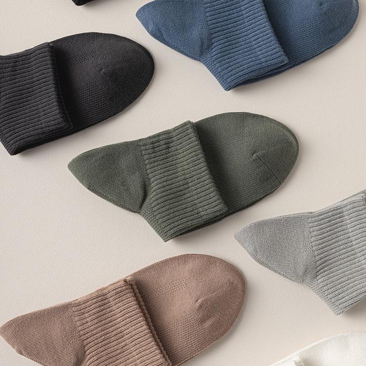 Men's Everyday Crew Socks with Ribbed Cuff