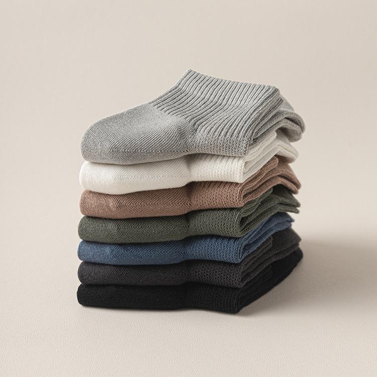 Men's Everyday Crew Socks with Ribbed Cuff
