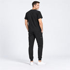 Men's V-Neck Scrub Set with Cargo Jogger Pants | G&P