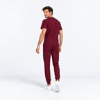 Men's V-Neck Scrub Set with Cargo Jogger Pants | G&P