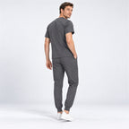 Men's V-Neck Scrub Set with Cargo Jogger Pants | G&P