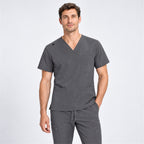 Men's V-Neck Scrub Set with Cargo Jogger Pants | G&P