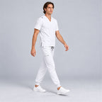 Men's V-Neck Scrub Set with Cargo Jogger Pants | G&P