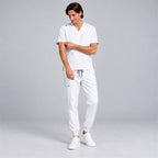 Men's V-Neck Scrub Set with Cargo Jogger Pants | G&P