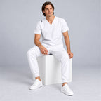 Men's V-Neck Scrub Set with Cargo Jogger Pants | G&P
