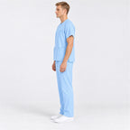 Men's Crew Neck Scrub Set with Contrast Piping | G&P