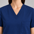 Women's V-Neck Stretch Scrub Top with 3 Pockets | G&P