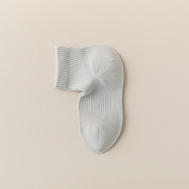 Women's Breathable Ankle Socks with Ribbed Cuff