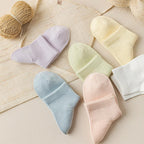 Women's Breathable Ankle Socks with Ribbed Cuff