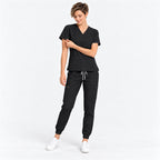 Women's V-Neck Cargo Jogger Scrub Set | G&P
