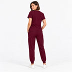 Women's V-Neck Cargo Jogger Scrub Set | G&P