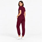 Women's V-Neck Cargo Jogger Scrub Set | G&P