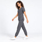 Women's V-Neck Cargo Jogger Scrub Set | G&P