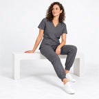 Women's V-Neck Cargo Jogger Scrub Set | G&P