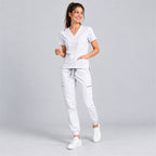 Women's V-Neck Cargo Jogger Scrub Set | G&P
