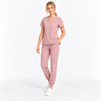 Women's V-Neck Cargo Jogger Scrub Set | G&P