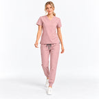 Women's V-Neck Cargo Jogger Scrub Set | G&P