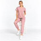 Women's V-Neck Cargo Jogger Scrub Set | G&P